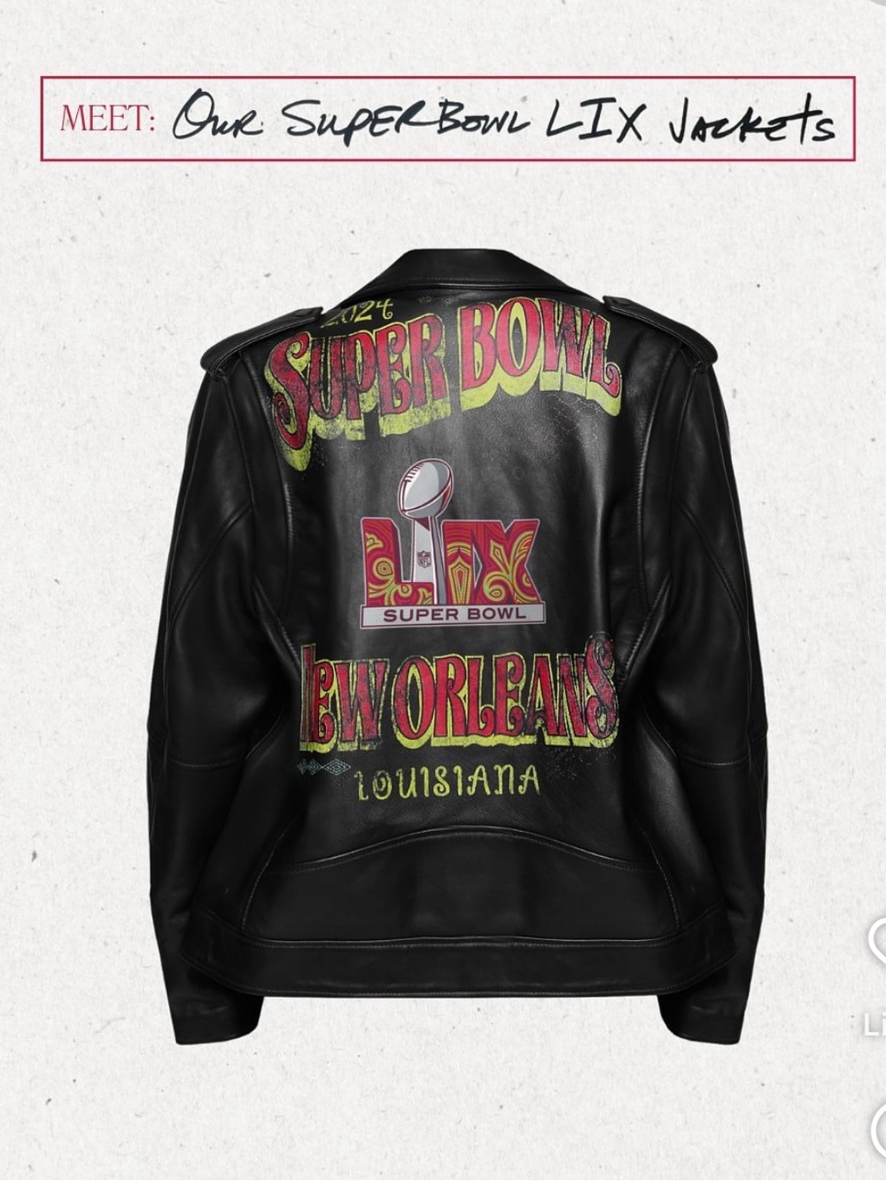Rebecca Minkoff x Wear by Erin Andrews Super Bowl LIX Tabitha Moto Jacket Women